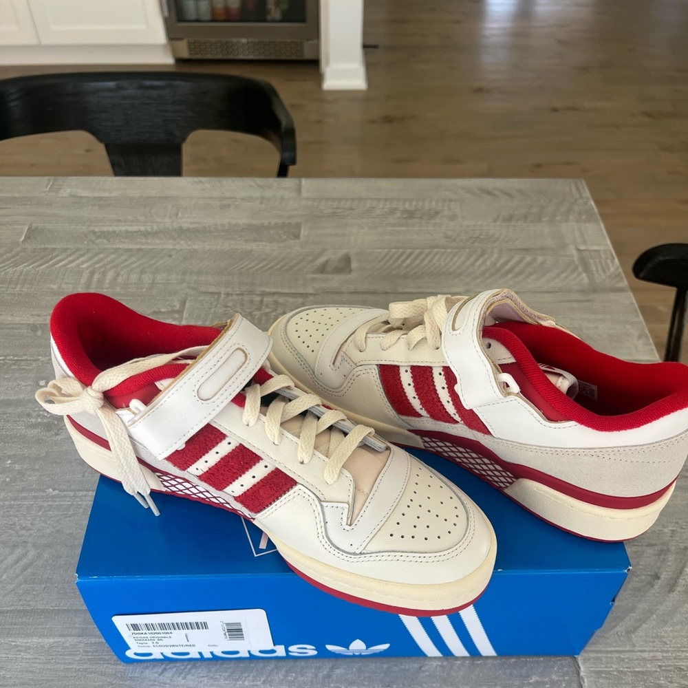 adidas forum 84 low red and white